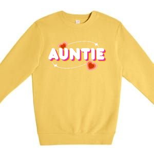 Auntie Niece Nephew Aunt Meaningful Gift Premium Crewneck Sweatshirt