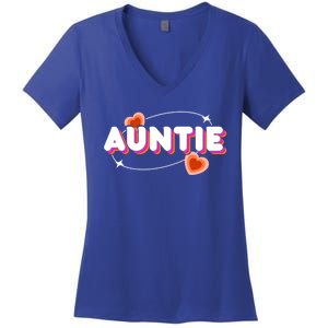 Auntie Niece Nephew Aunt Meaningful Gift Women's V-Neck T-Shirt