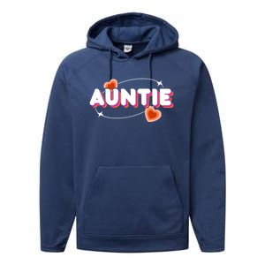 Auntie Niece Nephew Aunt Meaningful Gift Performance Fleece Hoodie