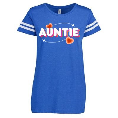 Auntie Niece Nephew Aunt Meaningful Gift Enza Ladies Jersey Football T-Shirt