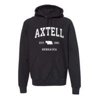 Axtell Nebraska Ne Vintage Athletic Sports Premium Hoodie