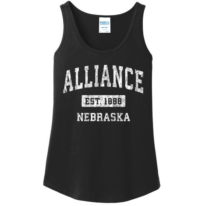 Alliance Nebraska Ne Vintage Sports Ladies Essential Tank