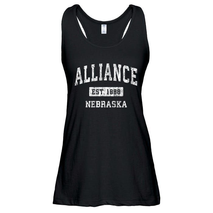 Alliance Nebraska Ne Vintage Sports Ladies Essential Flowy Tank