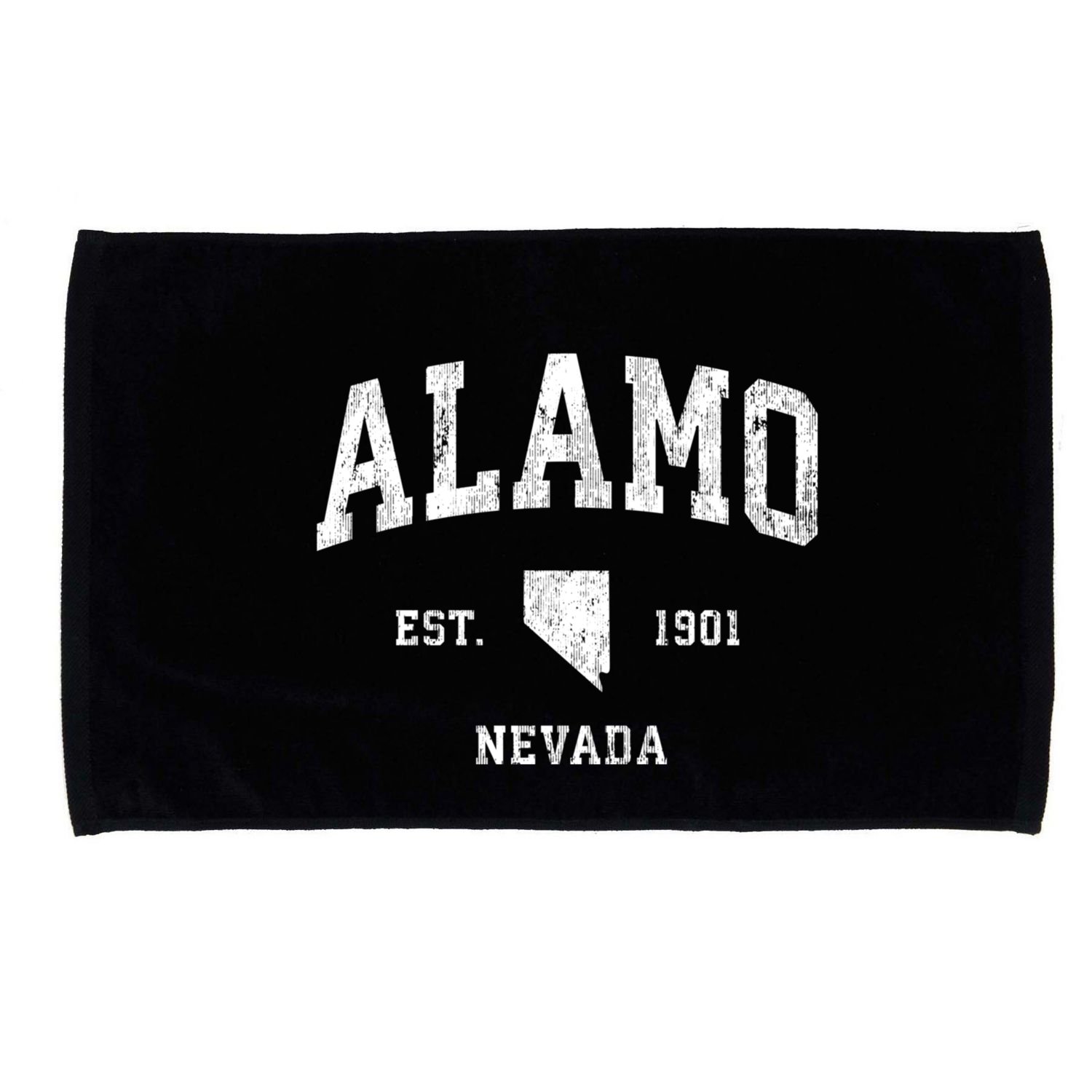 Alamo Nevada Nv Vintage Athletic Sports Microfiber Hand Towel