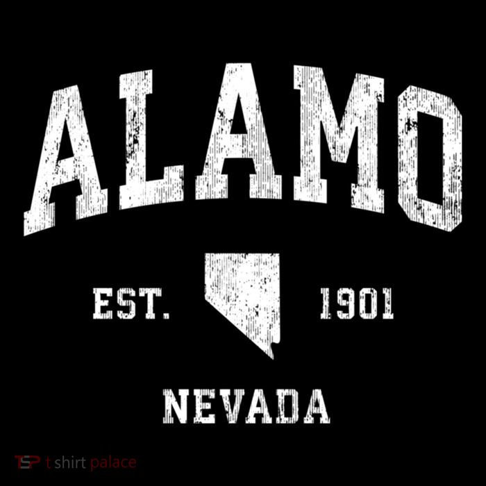 Alamo Nevada Nv Vintage Athletic Sports Womens T-Shirt