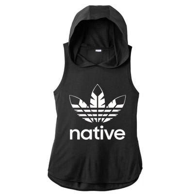 American Native National Day Of Awareness Ladies PosiCharge Tri-Blend Wicking Draft Hoodie Tank