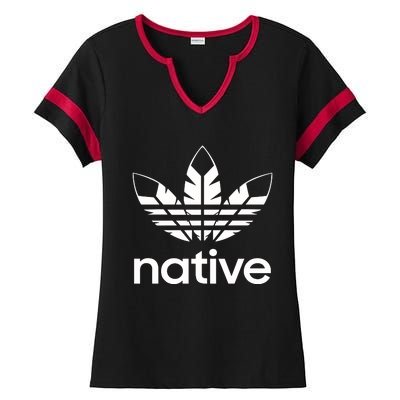 American Native National Day Of Awareness Ladies Halftime Notch Neck Tee