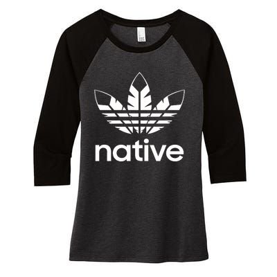 American Native National Day Of Awareness Women's Tri-Blend 3/4-Sleeve Raglan Shirt