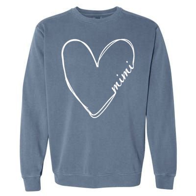 Announcement Grandparents New Mimi Heart Garment-Dyed Sweatshirt