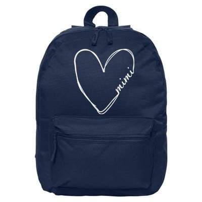 Announcement Grandparents New Mimi Heart 16 in Basic Backpack