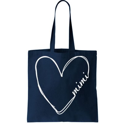 Announcement Grandparents New Mimi Heart Tote Bag