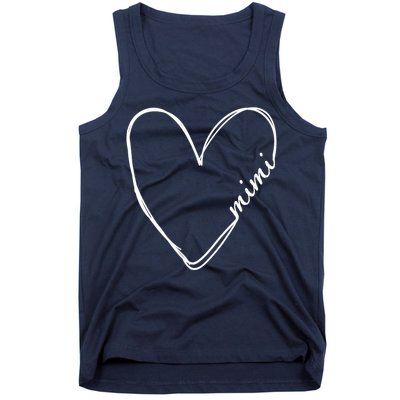 Announcement Grandparents New Mimi Heart Tank Top