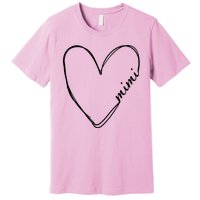 Announcement Grandparents New Mimi Heart Premium T-Shirt