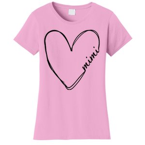 Announcement Grandparents New Mimi Heart Women's T-Shirt