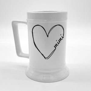 Announcement Grandparents New Mimi Heart Beer Stein