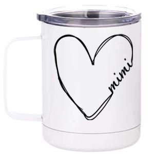 Announcement Grandparents New Mimi Heart 12 oz Stainless Steel Tumbler Cup