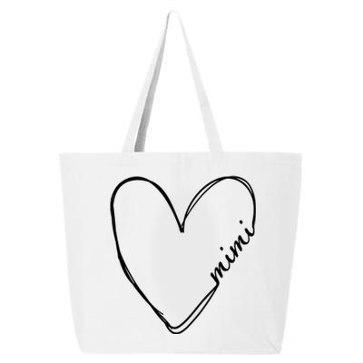 Announcement Grandparents New Mimi Heart 25L Jumbo Tote