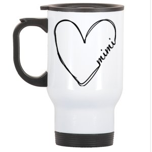 Announcement Grandparents New Mimi Heart Stainless Steel Travel Mug