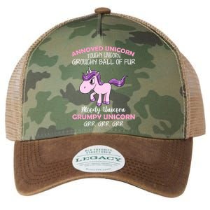 Annoyed Unicorn Funny Legacy Tie Dye Trucker Hat