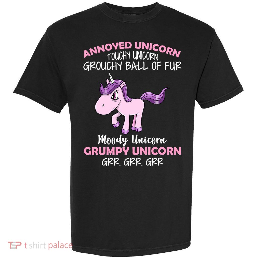 Annoyed Unicorn Funny Garment-Dyed Heavyweight T-Shirt