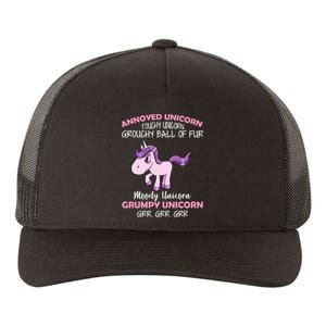 Annoyed Unicorn Funny Yupoong Adult 5-Panel Trucker Hat