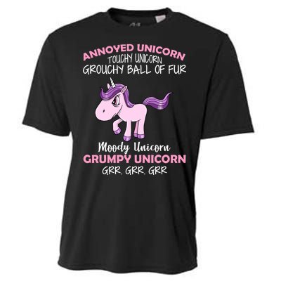 Annoyed Unicorn Funny Cooling Performance Crew T-Shirt