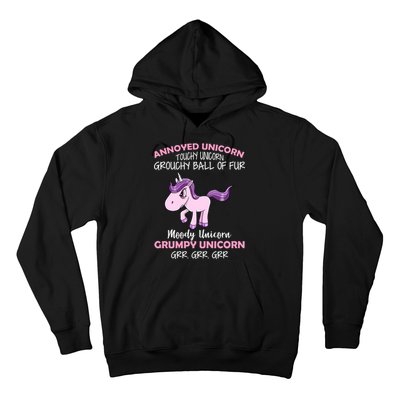 Annoyed Unicorn Funny Hoodie