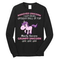 Annoyed Unicorn Funny Long Sleeve Shirt