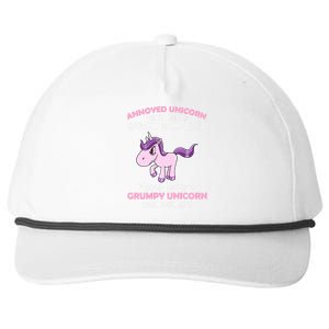 Annoyed Unicorn Funny Snapback Five-Panel Rope Hat