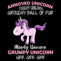 Annoyed Unicorn Funny 16 in Basic Backpack