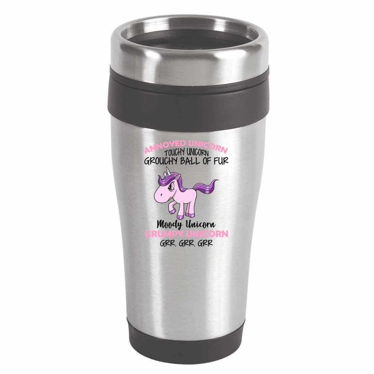 Annoyed Unicorn Funny 16oz Travel Tumbler