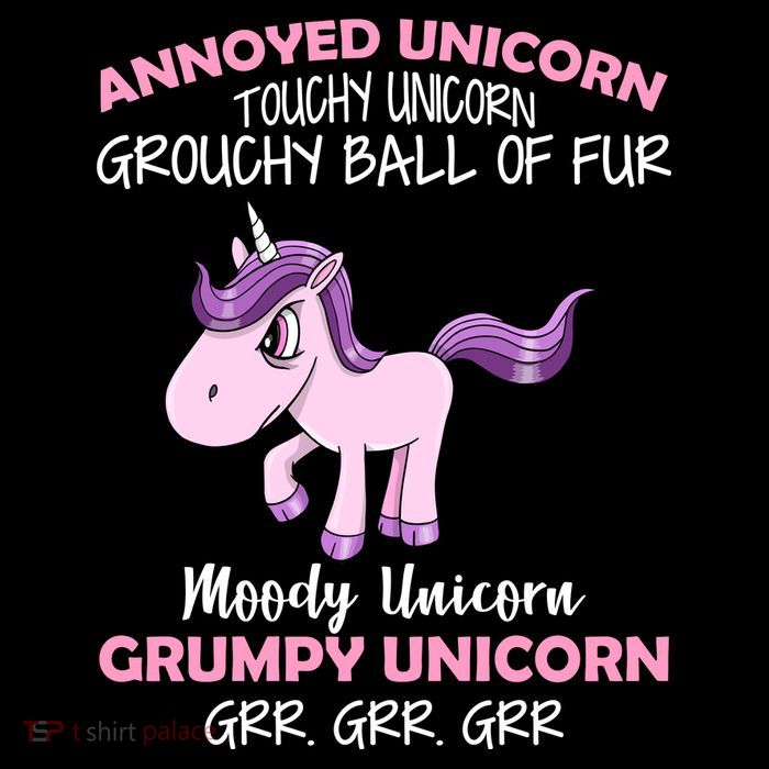 Annoyed Unicorn Funny Poster