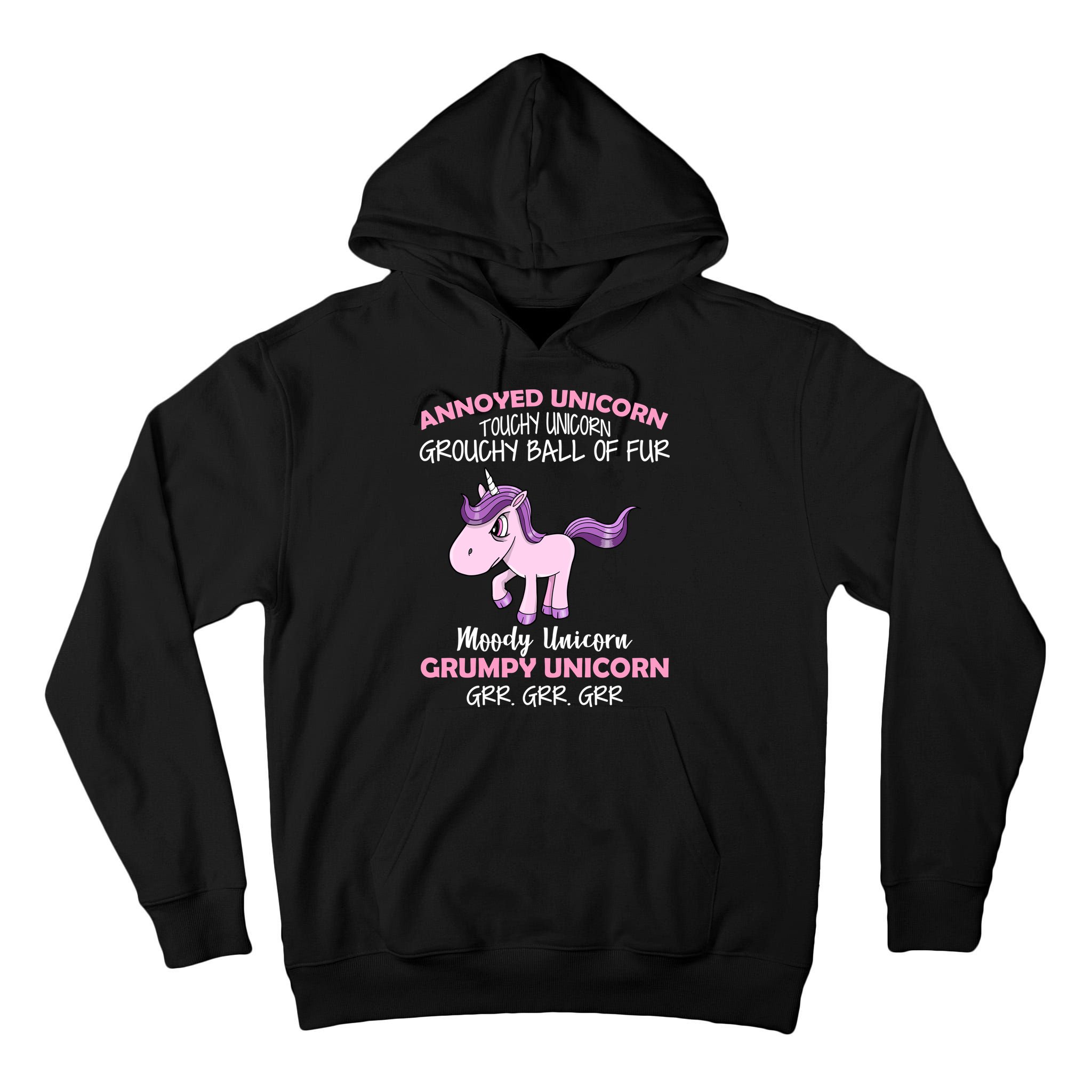 Annoyed Unicorn Funny Tall Hoodie