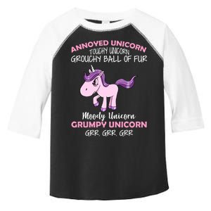 Annoyed Unicorn Funny Toddler Fine Jersey T-Shirt