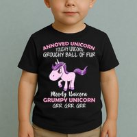 Annoyed Unicorn Funny Toddler T-Shirt