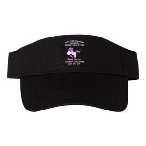 Annoyed Unicorn Funny Valucap Bio-Washed Visor