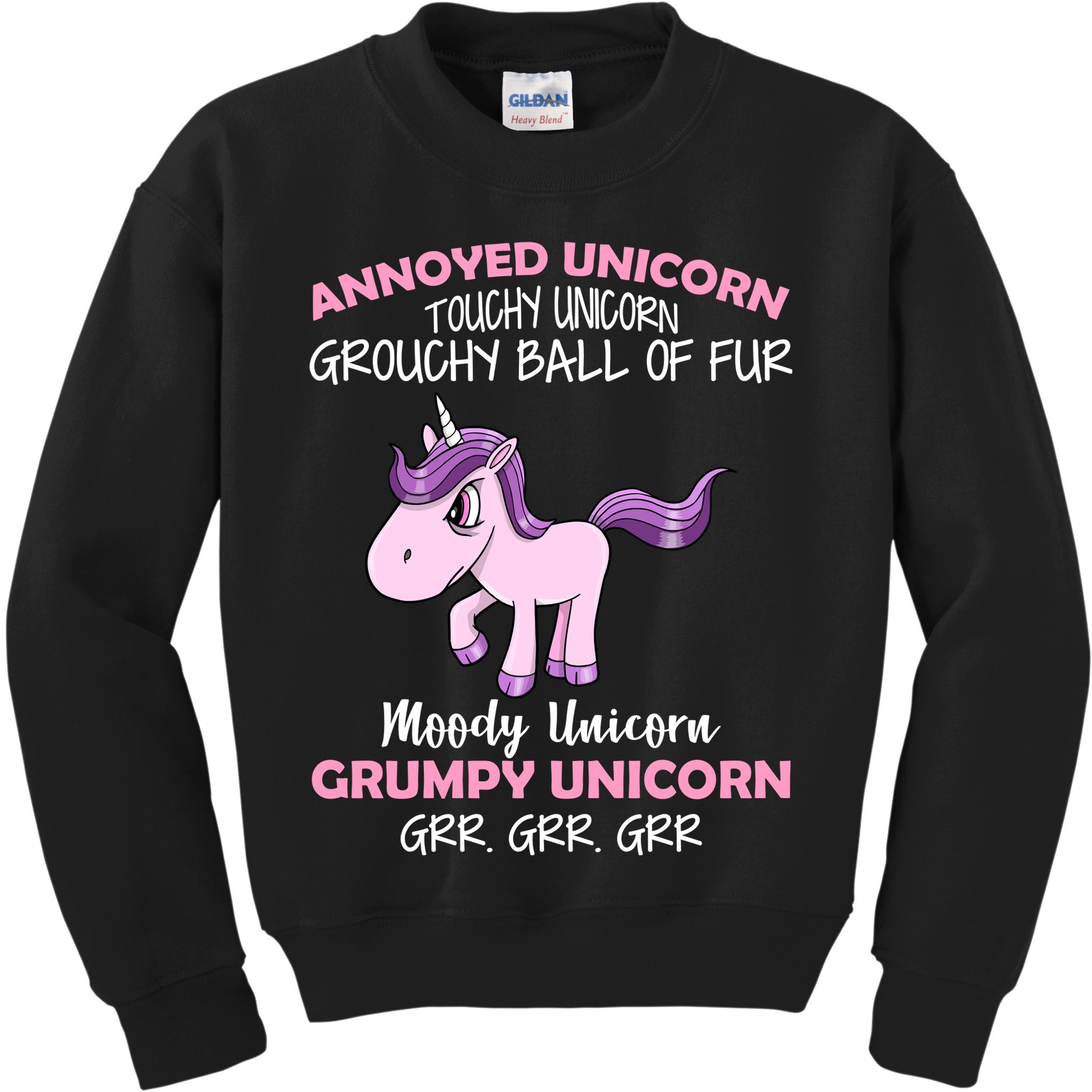 Annoyed Unicorn Funny Kids Sweatshirt