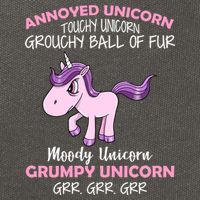 Annoyed Unicorn Funny Cotton Canvas Backpack