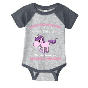 Annoyed Unicorn Funny Infant Baby Jersey Bodysuit