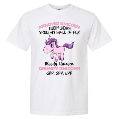 Annoyed Unicorn Funny Garment-Dyed Heavyweight T-Shirt