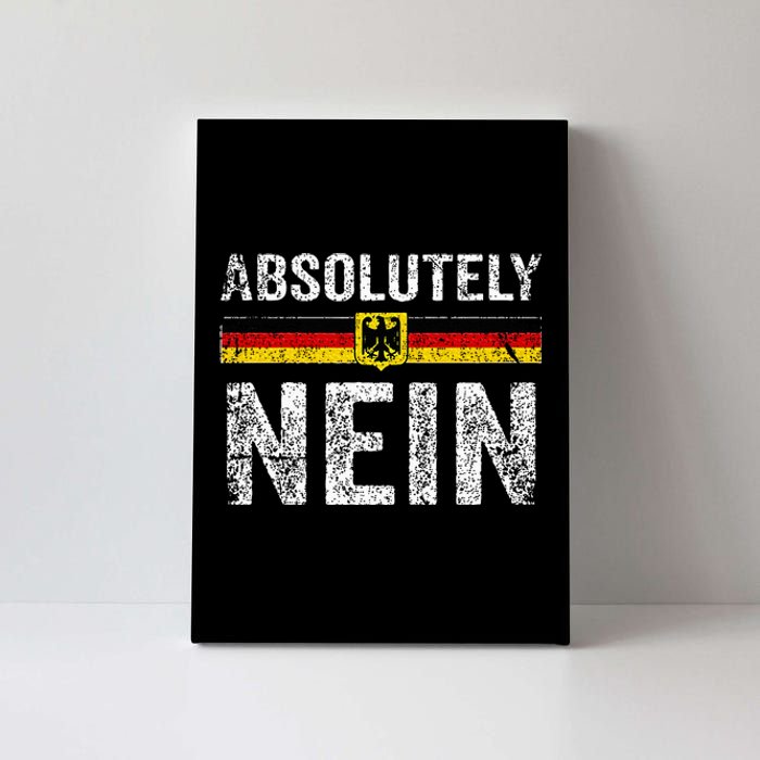 Absolutely Nein Oktoberfest German Flag Canvas