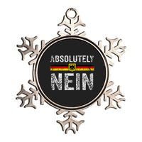 Absolutely Nein Oktoberfest German Flag Metallic Star Ornament