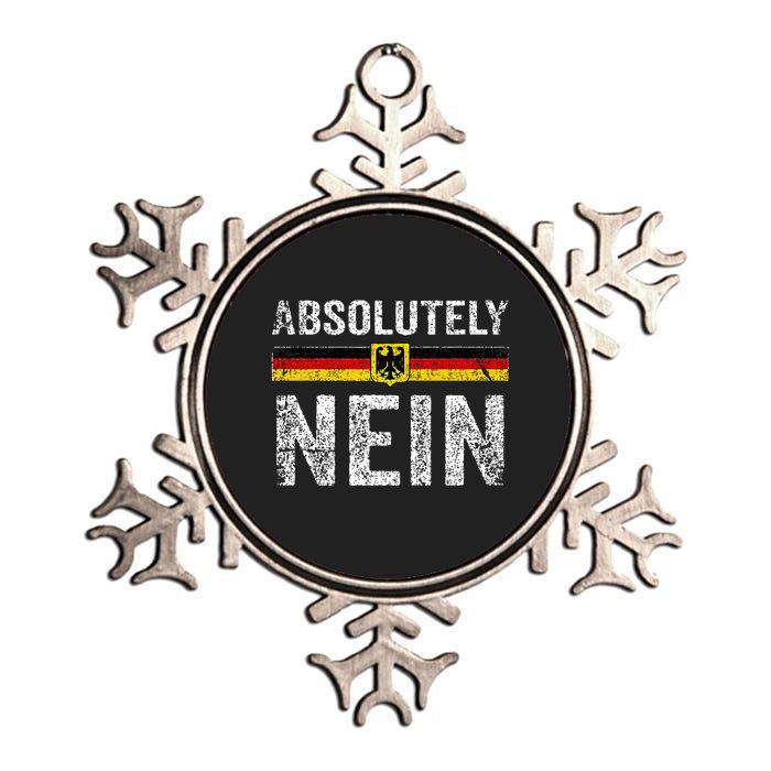 Absolutely Nein Oktoberfest German Flag Metallic Star Ornament