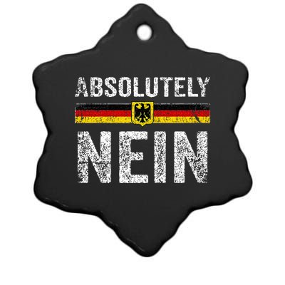 Absolutely Nein Oktoberfest German Flag Ceramic Star Ornament