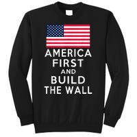 America Number One Again And Build A Wall Sweatshirt