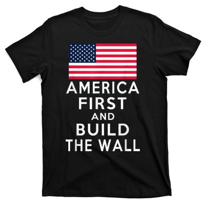 America Number One Again And Build A Wall T-Shirt