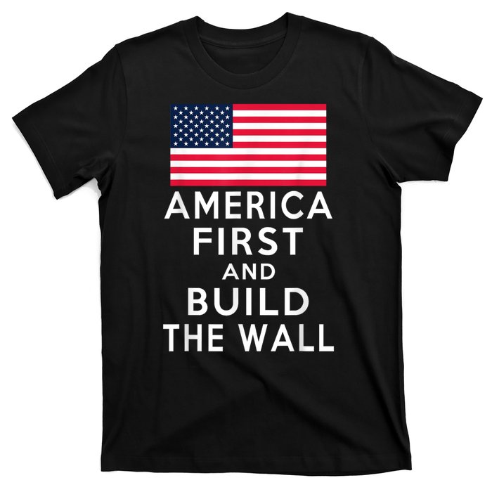 America Number One Again And Build A Wall T-Shirt