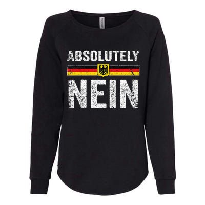 Absolutely Nein Oktoberfest German Flag Womens California Wash Sweatshirt