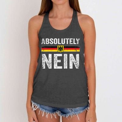 Absolutely Nein Oktoberfest German Flag Women's Knotted Racerback Tank