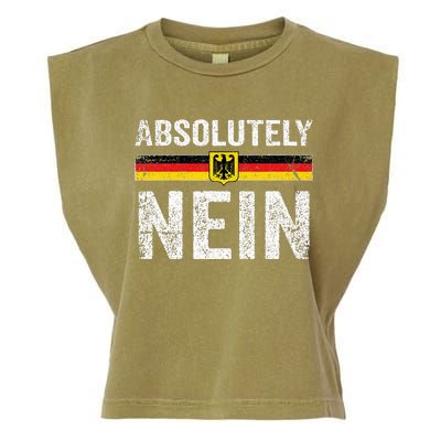 Absolutely Nein Oktoberfest German Flag Garment-Dyed Women's Muscle Tee